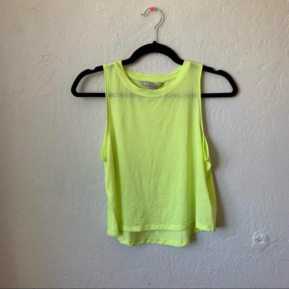 Neon Yellow/Green Athleta Tank Top